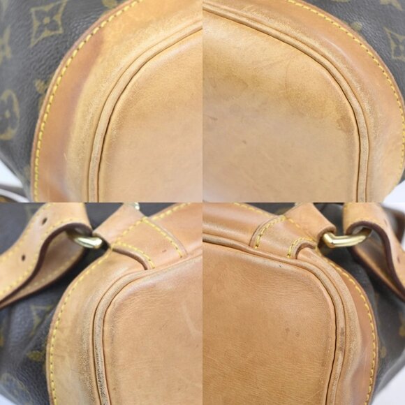 LOUIS VUITTON Montsouris MM Backpack Bag Monogram Leather Brown M51136 18KC526 main image 4
